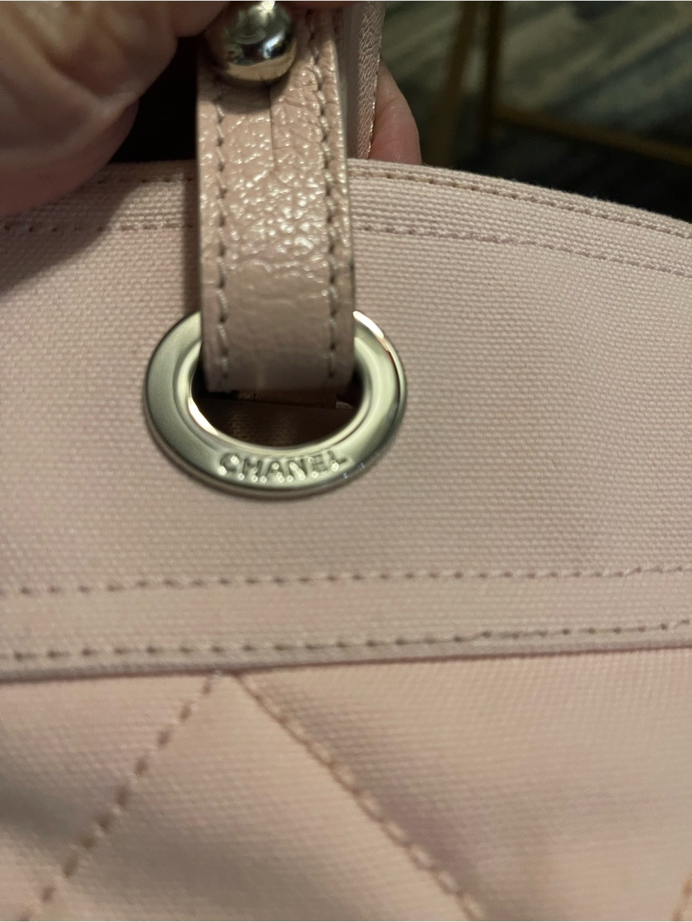 Chanel Women's Quilted Pink Tote Bag - Lightweight Everyday Carry - Picture 6 of 12